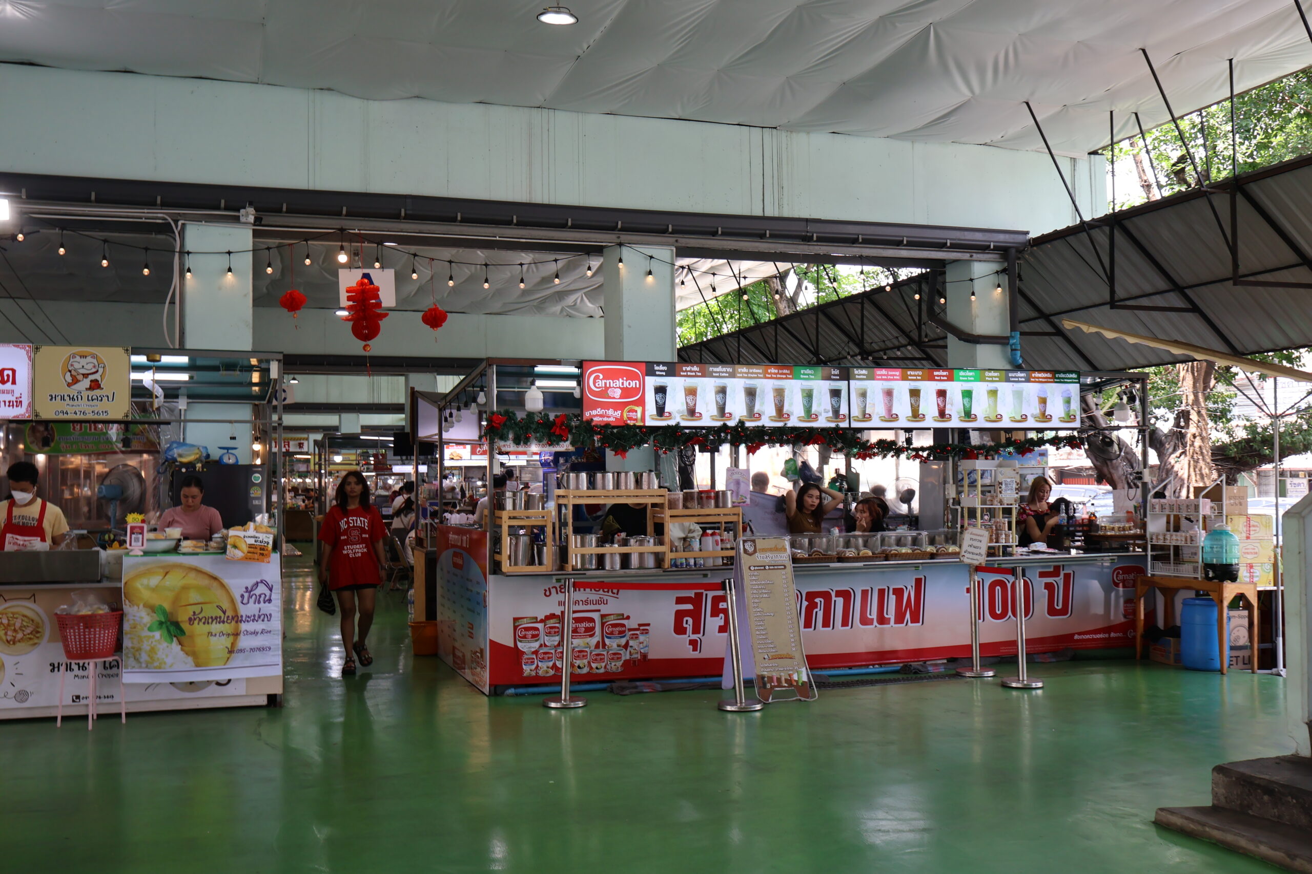 曼谷噗市場 Suriya Coffee 百年老店飲料攤位